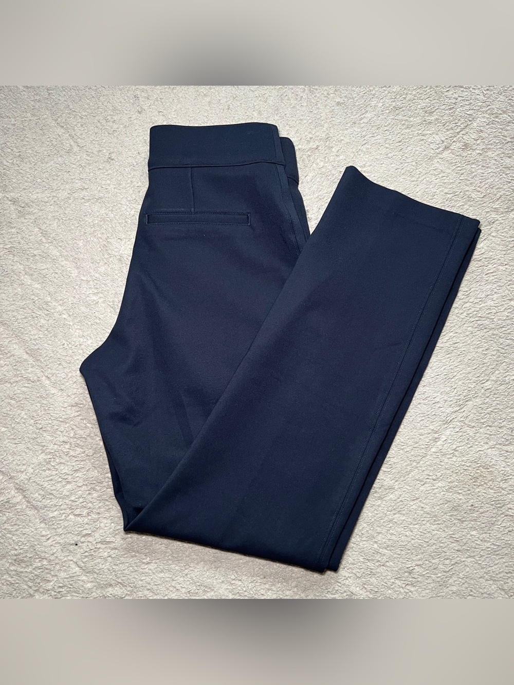 SPANX High Waist Pull On Dress Pants Tummy Control Preppy Office Pintuck Sz SP
